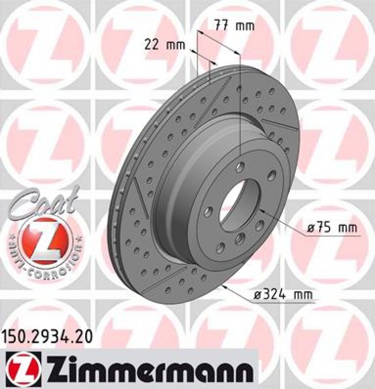 Rear Disc 324x22 Performance Option E82 E88